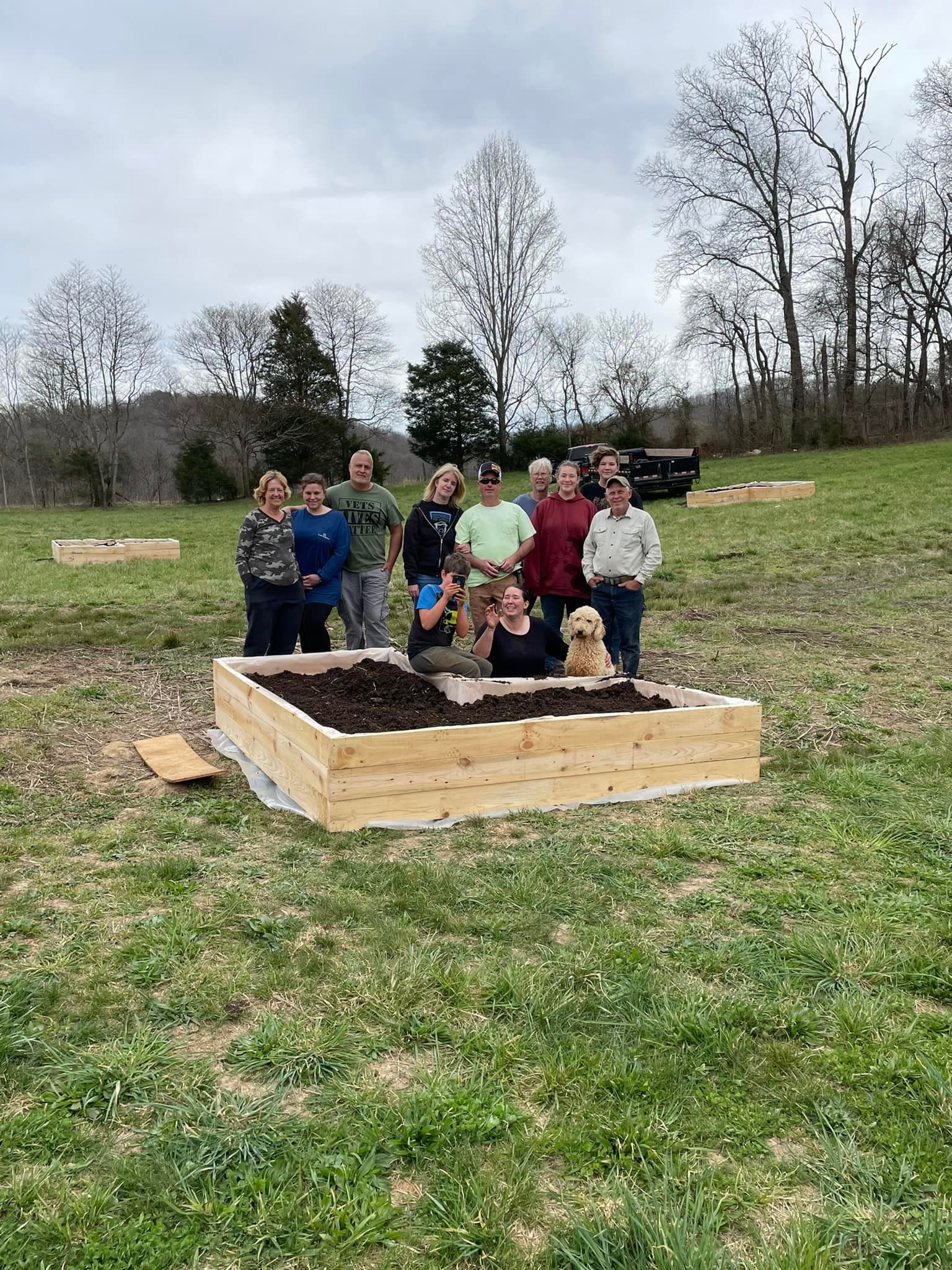April Adkins's garden build
