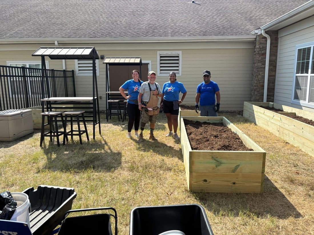 TN Veterans Home's garden build
