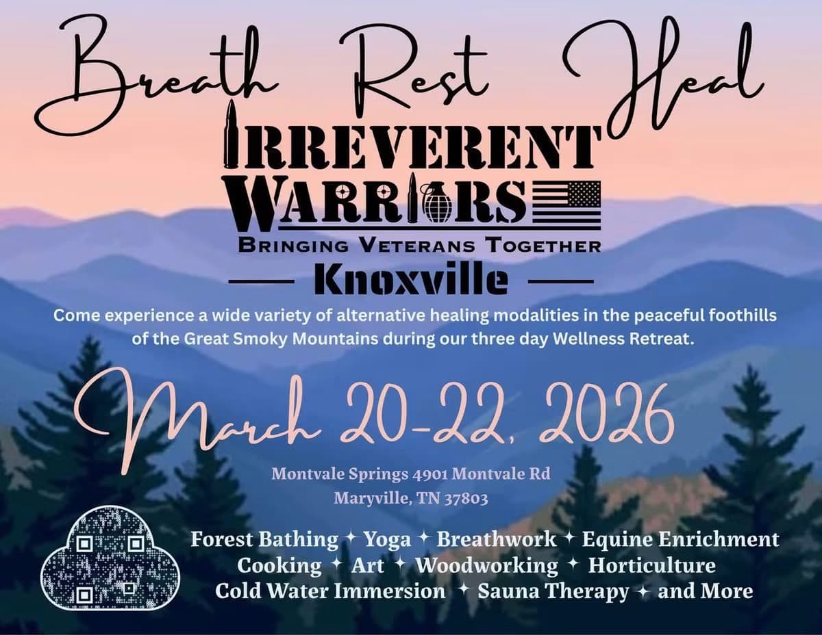 Irreverent warriors' wellness retreat's garden build